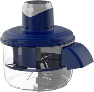 Automatische schilmachine elektrisch 20x22 cm blauw