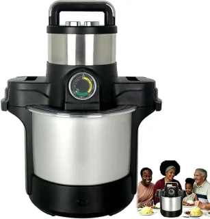 Automatische yam-stamper keukenmachine zwart