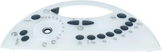 Bedieningspaneel deksel 26,5 cm wit grijs zwart