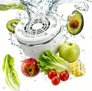 Bestrijdingsmiddelenwasmachine groente- en fruitwasmachine wit