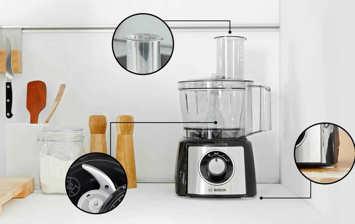 Wat vinden we goed aan de Bosch MCM3PM386 MultiTalent 3 Foodprocessor