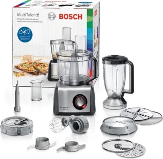 Bosch MultiTalent 8 MC812M865 Foodprocessor Zwart/RVS