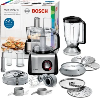 Bosch MultiTalent 8 MC812M865 Foodprocessor Zwart/RVS