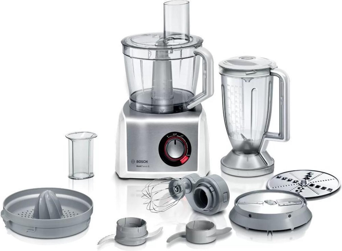 De Bosch MultiTalent 8 MC812S820 Foodprocessor Wit in één oogopslag
