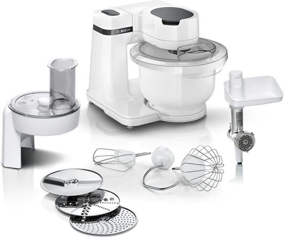 De BOSCH Serie 2 MUMS2AW21 Keukenmachine Wit in één oogopslag