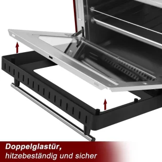 Compact 10L Mini-oven Aanrechtoven 36,5x22,1x28,5 cm