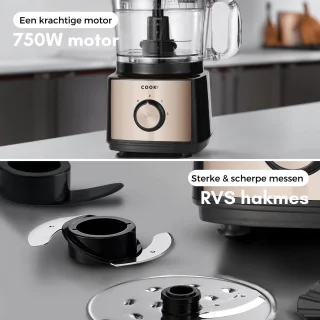 COOK-IT Foodprocessor en Blender 6-1 - 2L