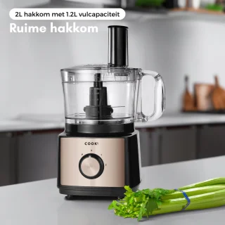 COOK-IT Foodprocessor en Blender 6-1 - 2L