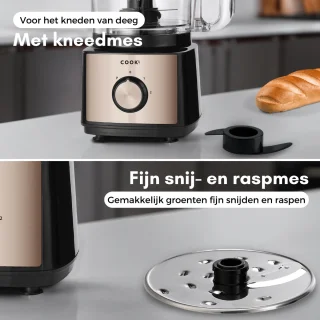 COOK-IT Foodprocessor en Blender 6-1 - 2L