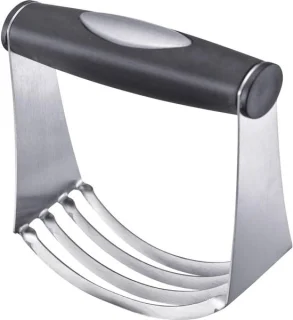 Deegkneder RVS keukenmixer 17 cm zilver