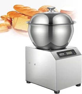 Deegkneedmachine en deegmixer - keukenmachine - zilver