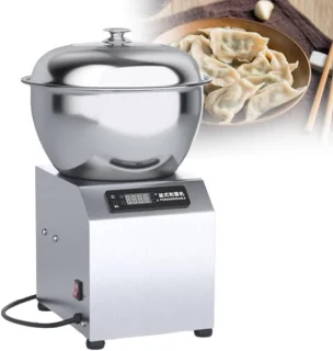 Deegmixer kneedmachine 5 kg zilverkleurig