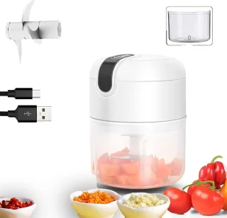 Draadloze Food Processor Mini Hakmolen 250ML USB Oplaadbaar
