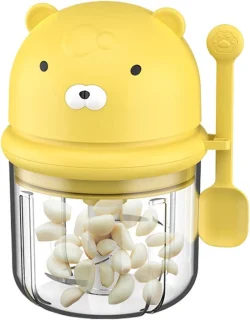 Draadloze keukenmachine mini hakker groente 350 ml geel