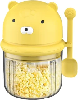 Draadloze mini hakmolen - 350 ml - geel