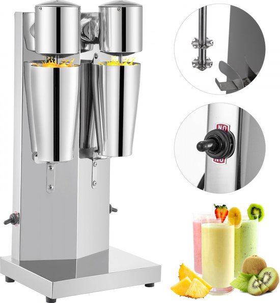 Dubbele Kop Milkshake Melkshake-machine RVS 800ml review