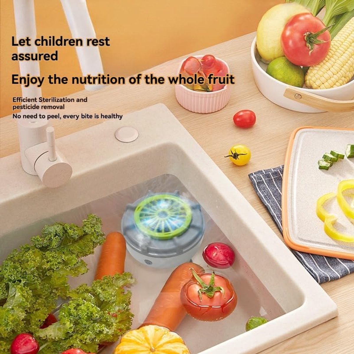 Wat vinden we goed aan de Efficient Portable Automatic Fruit and Vegetable Washer Spinner