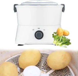 Elektrische aardappelschiller automatische schilmachine wit