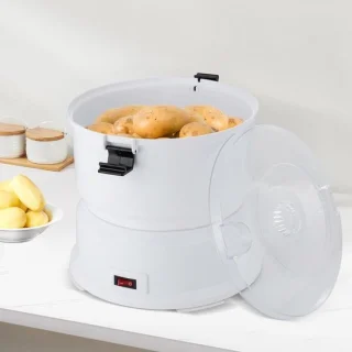 Elektrische aardappelschiller keukenmachine wit