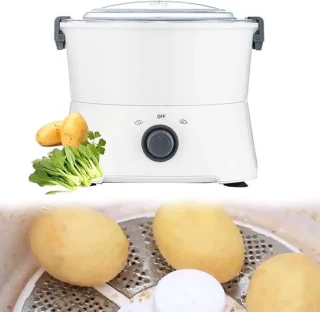 Elektrische aardappelschiller - wit