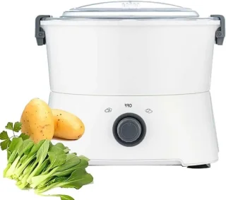 Elektrische aardappelschiller wit