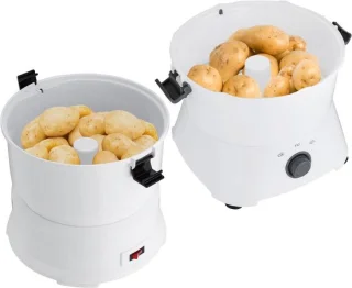 Elektrische aardappelschilmachine 0.8 kg wit