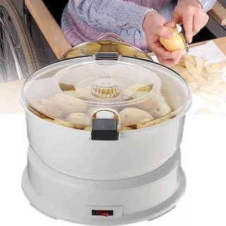 Elektrische aardappelschilmachine 1 kg wit