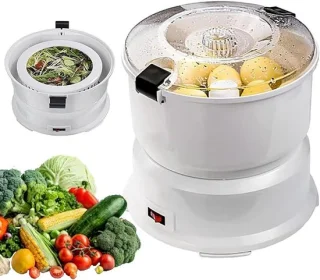 Elektrische aardappelschilmachine 1 kg wit