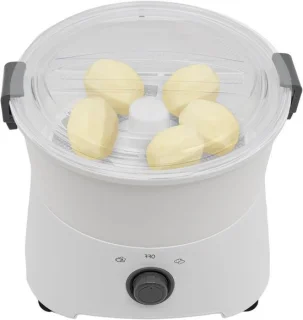 Elektrische automatische aardappelschilmachine wit
