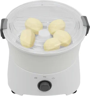 Elektrische automatische aardappelschilmachine - wit