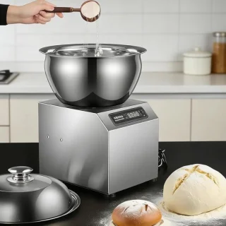 Elektrische deegmaker 5 of 8 kg zilver