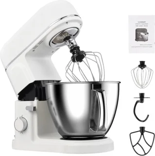 Elektrische deegmixer wit