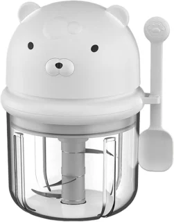 Elektrische draadloze mini knoflookhakker - wit