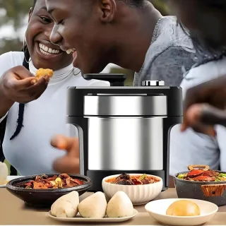 Wat vinden we goed aan de Elektrische fufu machine 6 liter zilver