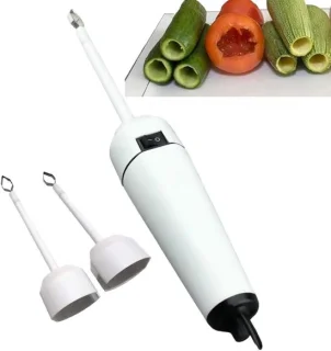 Elektrische Groenteboor Fruitgraver 9 cm Wit