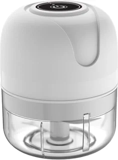 Elektrische Groentehakker - Mini Keukenmachine - Snel Ingrediënten Snijden - Draadloos USB-C Laden - 250 ml Inhoud - Wit