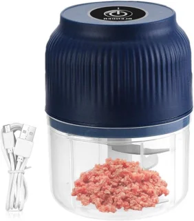 Elektrische hakker mini 300 ml blauw