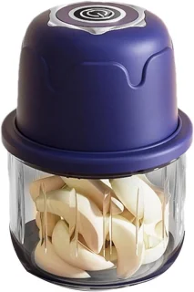 Elektrische hakmolen 350 ml blauw