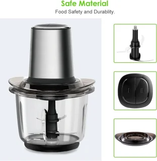 Elektrische hakmolen met 4 roestvrijstalen messen, 1,5 l, multicolor