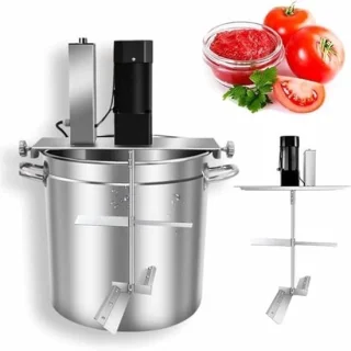 Elektrische keukenmixer 25 liter zilverkleurig