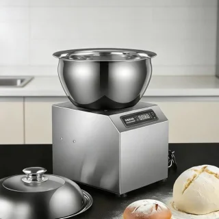 Elektrische kneedmachine 8 kg zilver