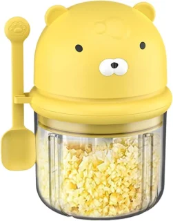 Elektrische knoflook chopper mini keukenmachine 350 ml geel