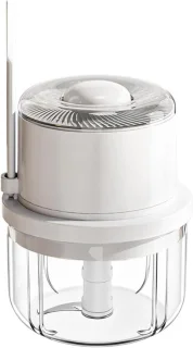Elektrische knoflookhakker - mini keukenmachine - wit