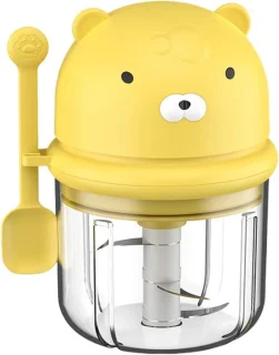 Elektrische knoflooksnijder mini hakker 350 ml rood