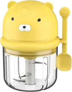Elektrische knoflooksnijder mini keukenmachine 350 ml rood