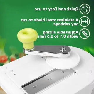 Elektrische koolversnipperaar en groentehakselaar wit