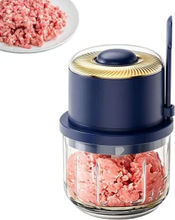 Elektrische mini chopper blauw