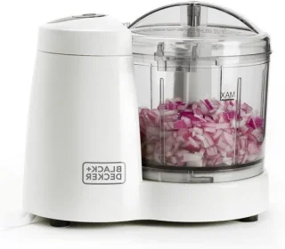 Elektrische mini hakmolen 350 ml wit