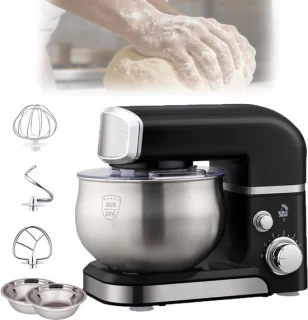 Elektrische mixer keukenmachine zwart
