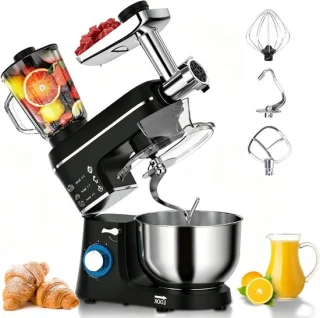 Elektrische Staande Mixer Keukenmachine 10L Zwart